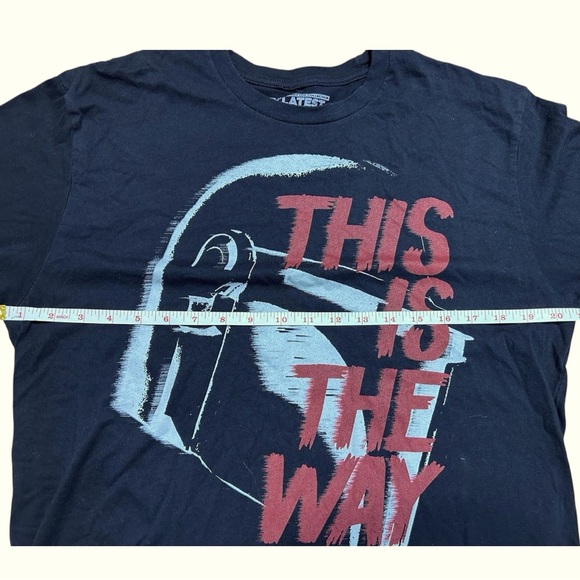 Star Wars x Latest Obsession - The Mandalorian Large “This is the way” T Shirt - Picture 4 of 6